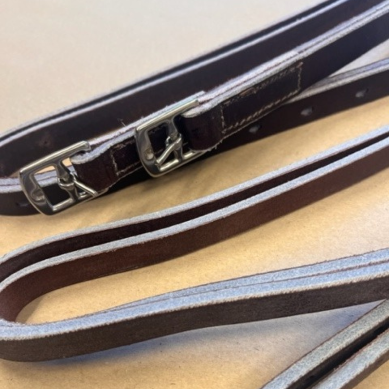 Buffalo Race Stirrups Leathers- Brown